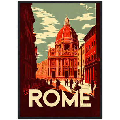 »Rome, travel poster no 1« retro poster