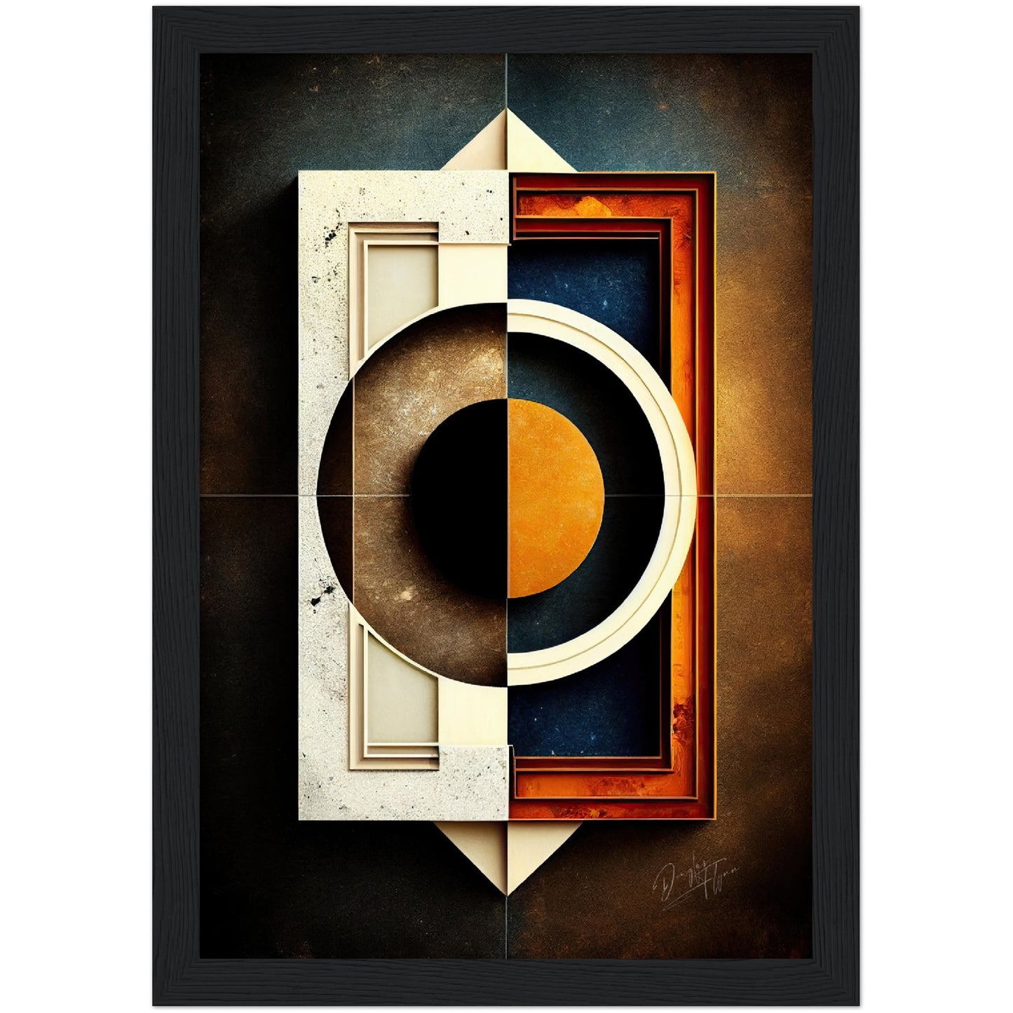 »Linear Luminance« retro poster