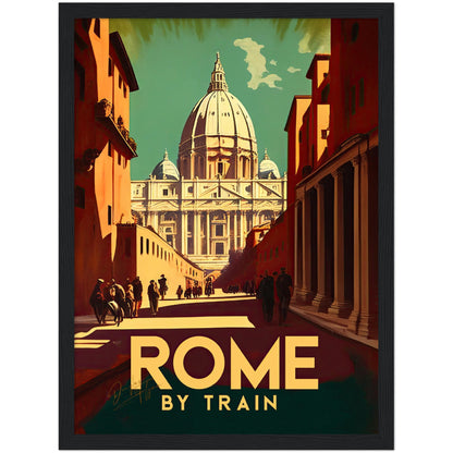 »Rome, travel poster no 4« retro poster