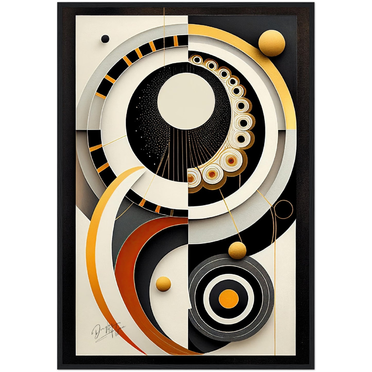 »Vibrant Synthesis« retro poster