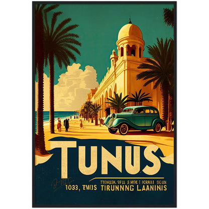 »Tunis, travel poster no 1« retro poster