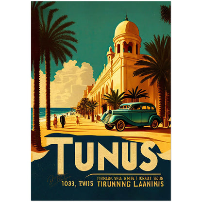 »Tunis, travel poster no 1« retro poster