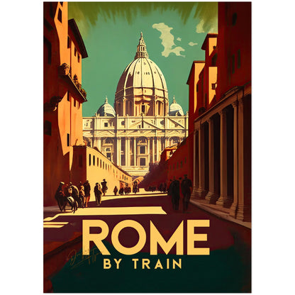 »Rome, travel poster no 4« retro poster