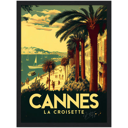 »Cannes, travel poster no 2« retro poster